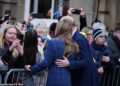 Sweet moment Prince of Wales puts his arm around Kate as pair enjoy fun-filled day of engagements in Scotland (and William enjoys a cheeky pint!)