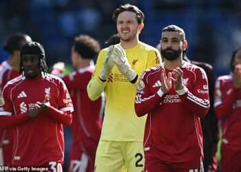 Liverpool’s third-choice goalkeeper Freddie Woodman set for extended run in the team as Reds learn extent of Giorgi Mamardashvili’s injury after leaving Merseyside Derby on stretcher
