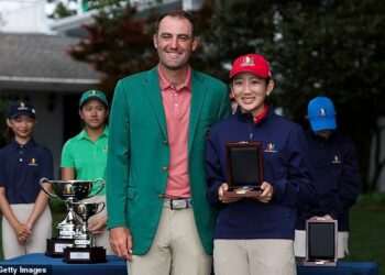 World No 1 Scottie Scheffler reveals surprise birth of second child as he arrives at the Masters with 9-day-old Remy