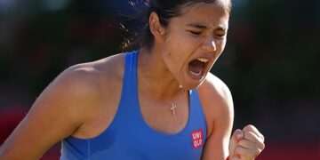 Emma Raducanu reaches Queen’s final: Tennis star one match away from becoming the first British female champion in 57 YEARS after two wins in one day in London – despite injury scare and Red Arrows flypast