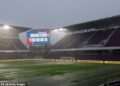 England’s final World Cup warm-up game is DELAYED amid weather chaos in Florida