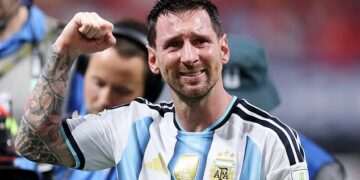 Lionel Messi in floods of tears after Argentina score THREE in 13 minutes to complete great World Cup escape against Egypt