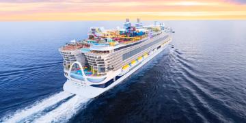 New £1.3bn Legend of the Seas liner has a zip-line, giant waterpark and TRAIN at sea plus room for 7,000 passengers – but is this floating goliath actually fun to holiday on?