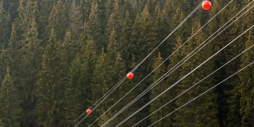 Reason for mysterious orange and white balls seen floating on power lines across America revealed by expert