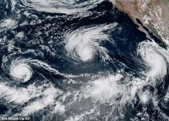 Three hurricanes near US as millions brace for life-threatening effects during holiday weekend